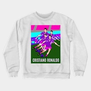 Cristiano Ronaldo dances while playing football Crewneck Sweatshirt